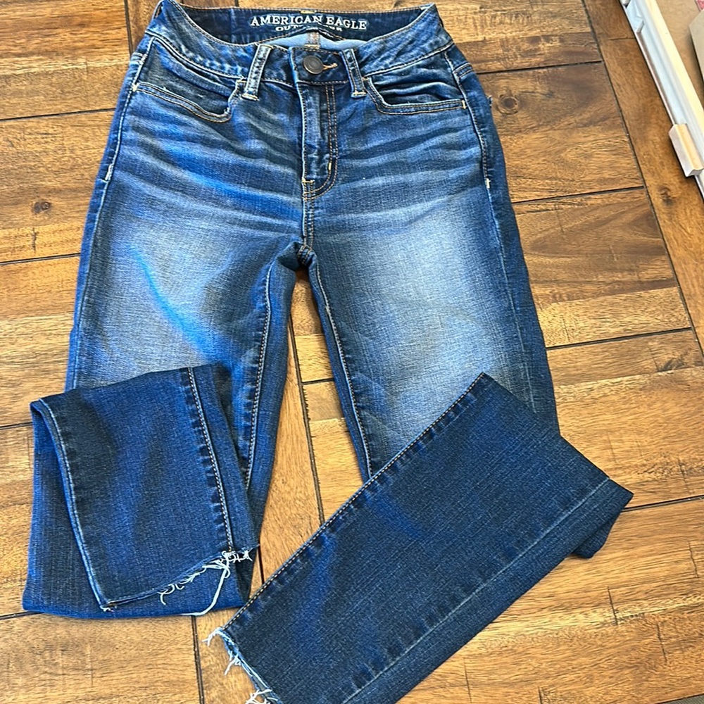 American Eagle outfitters super super stretch high-rise jegging size 00 short